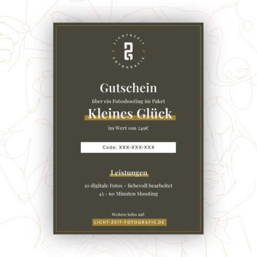 Gutschein Fotopaket "Kleines Glück"