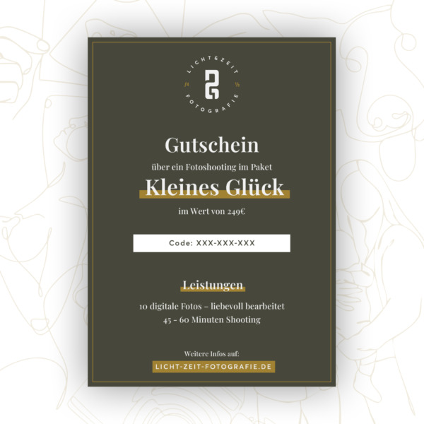Gutschein Fotopaket "Kleines Glück"